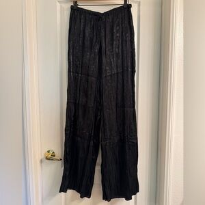 Local European Black Pleated Pants